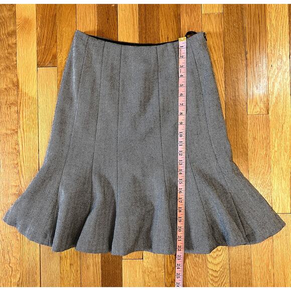 Chaps Wool Herringbone Skirt - Picture 3 of 4
